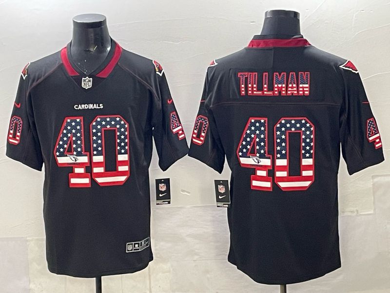 Men Arizona Cardinals 40 Tillman black 2025 Nike Limited NFL Jersey 02